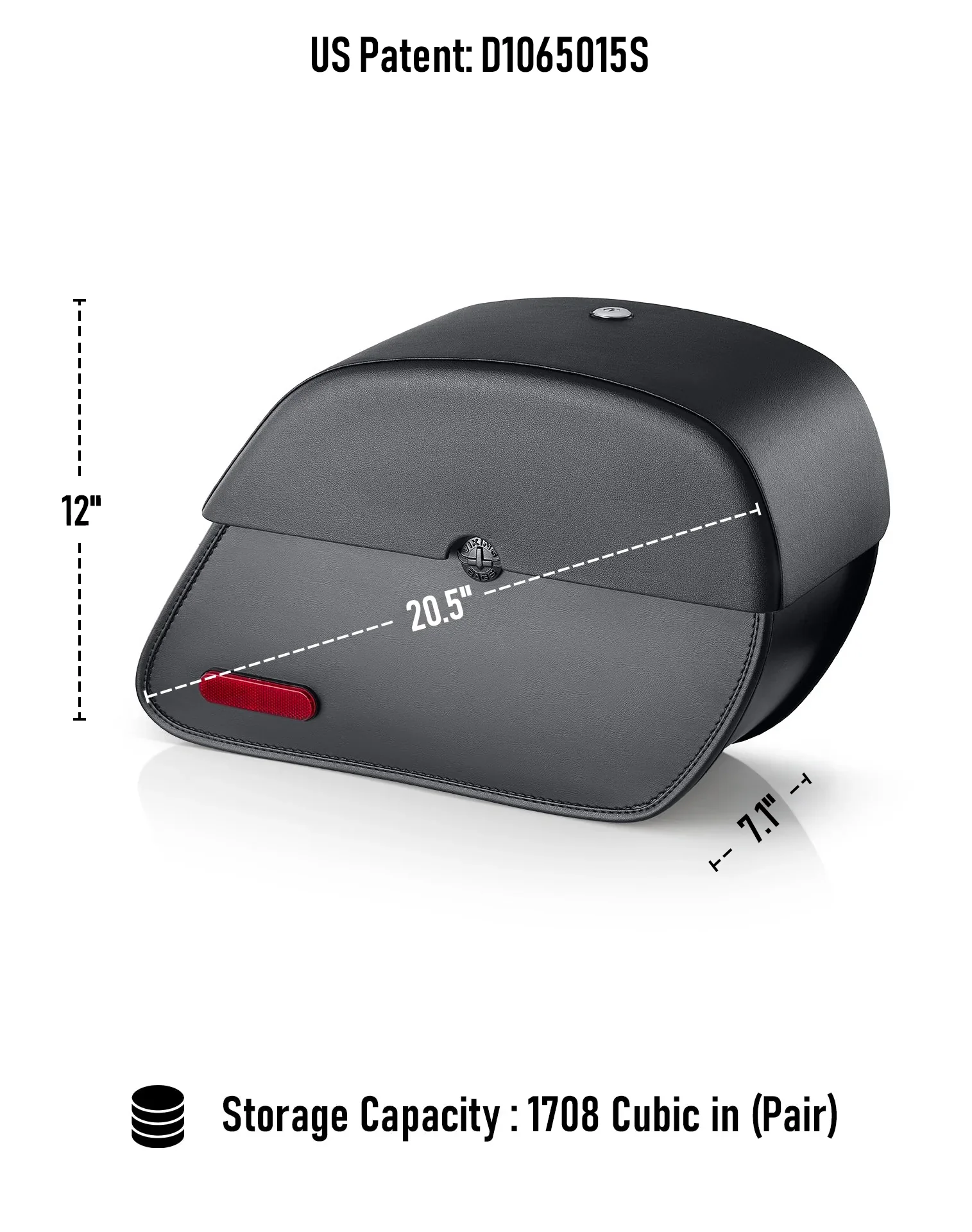 28L - Panzer Quick-Mount Medium 2025+ Indian Sport Scout Sixty Motorcycle Saddlebags - Image 7
