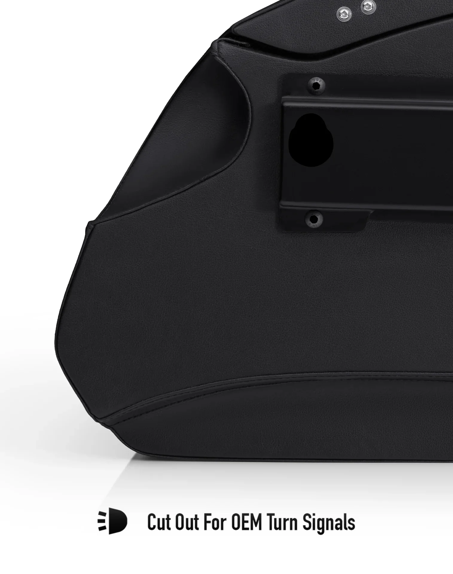 32L - Darkin Quick Mount Large Harley Softail Fat Bob FXFB/S Leather Wrapped Hard Saddlebags - Image 10