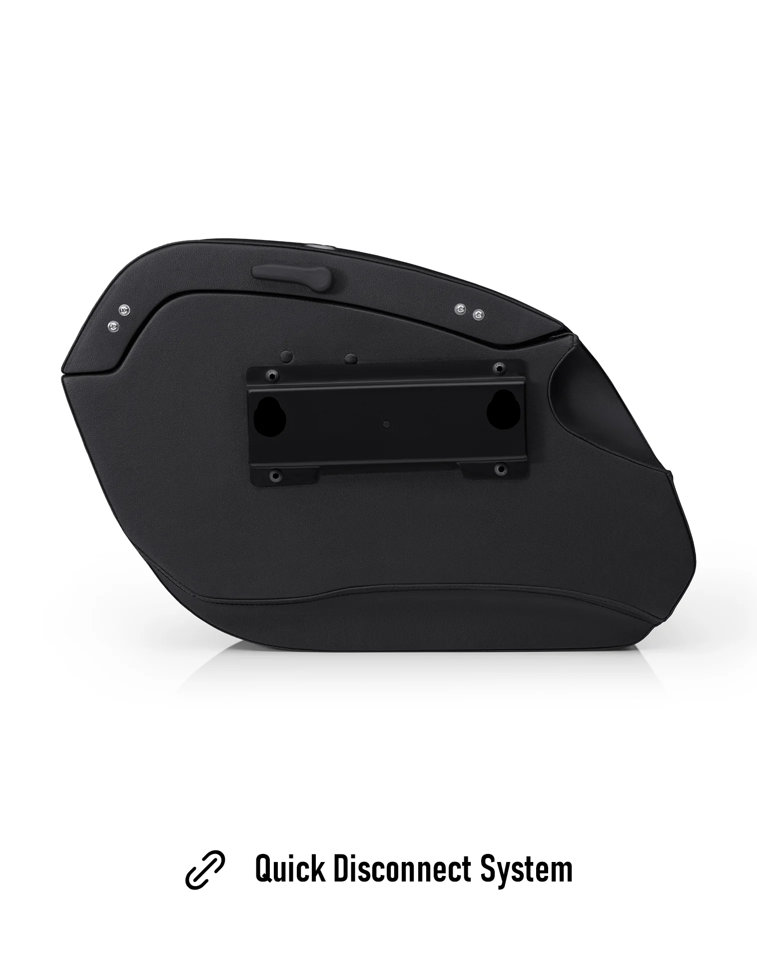 32L - Darkin Quick Mount Large Harley Softail Fat Bob FXFB/S Leather Wrapped Hard Saddlebags - Image 7