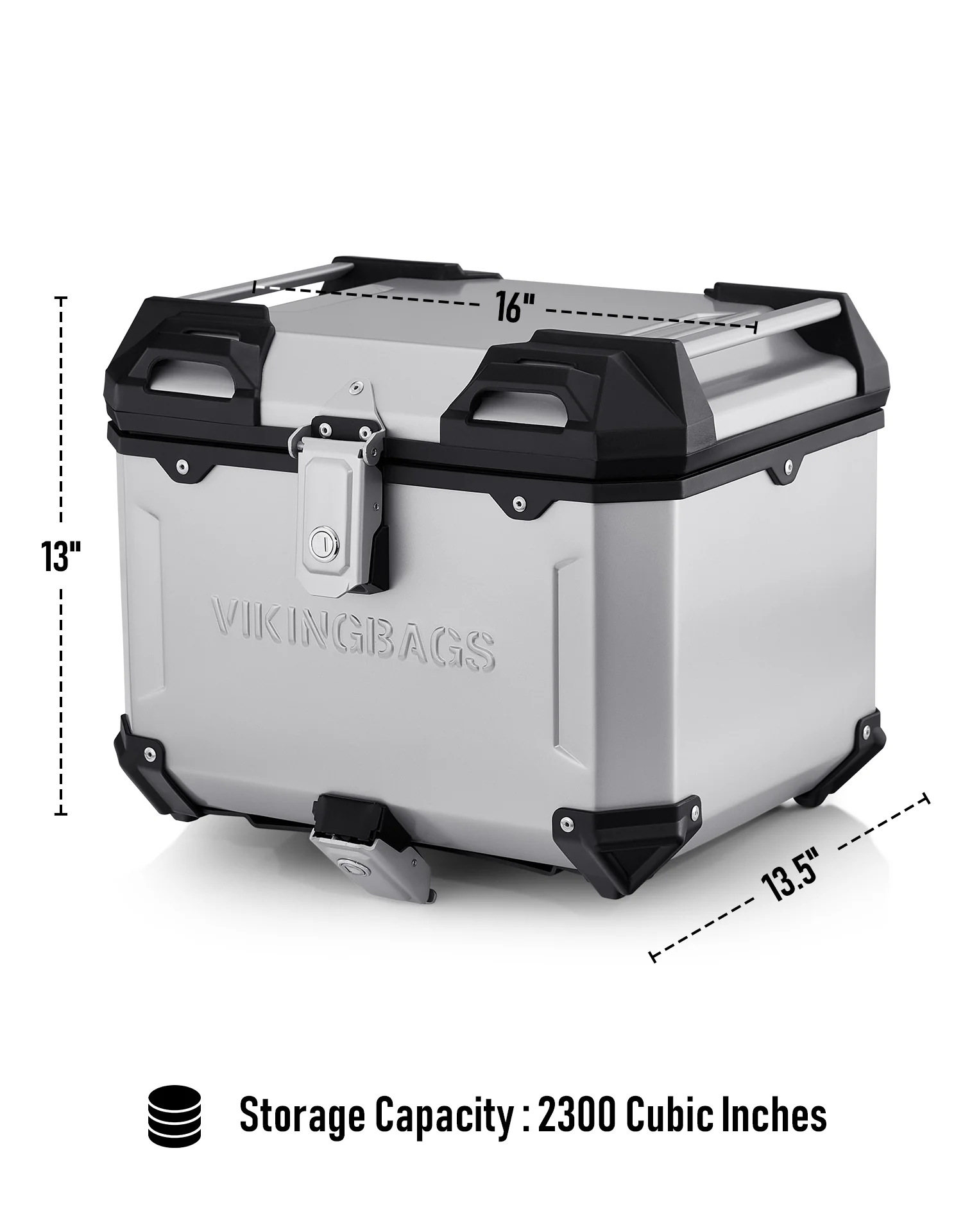 38L - Apex XL Harley Pan America RA1250/S Aluminum Top Case Silver - Image 7