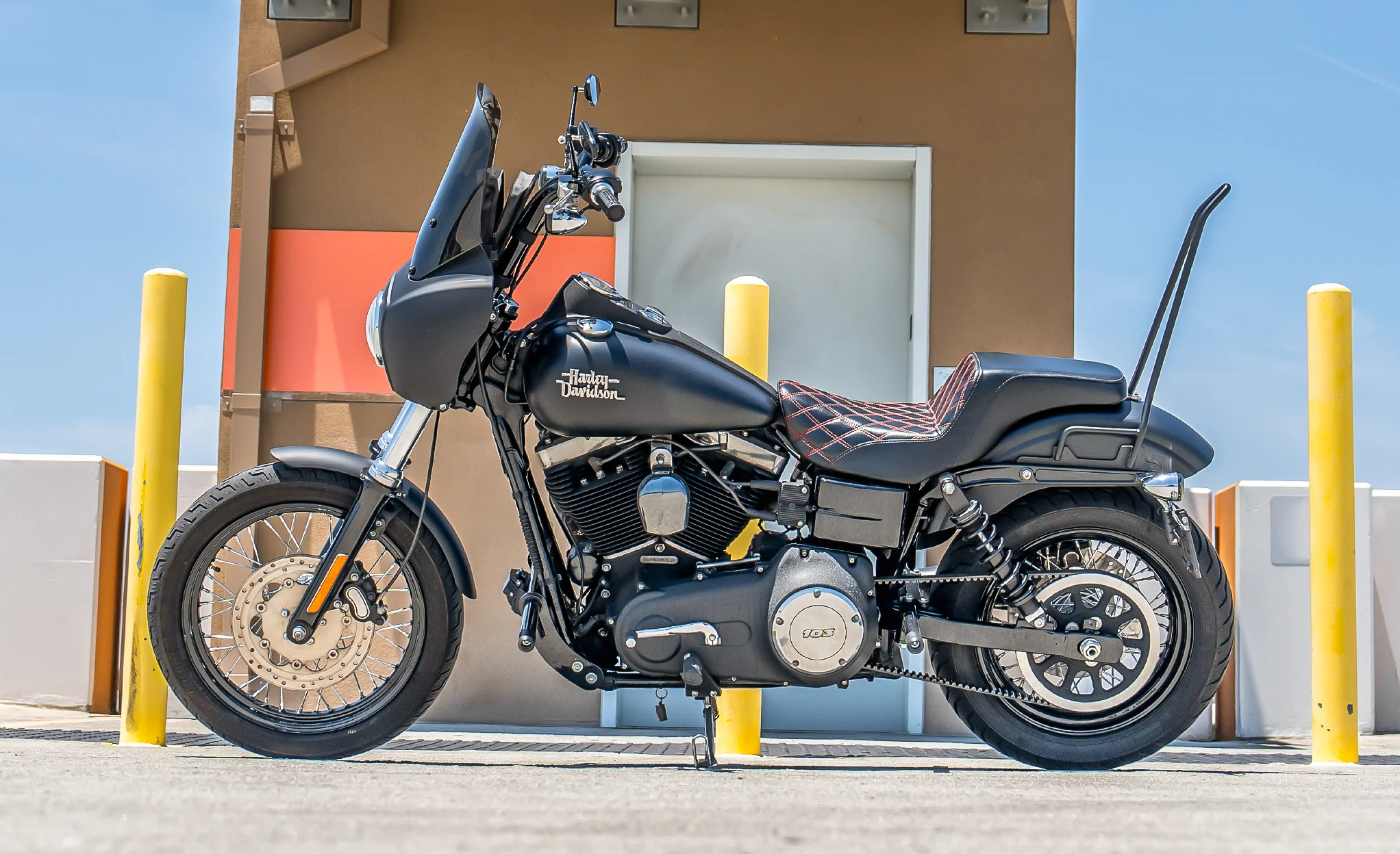 Viking Grimsteel Crash Bar/ Engine Guard for Harley Dyna Super Glide FXD/I Gloss Black - Image 3