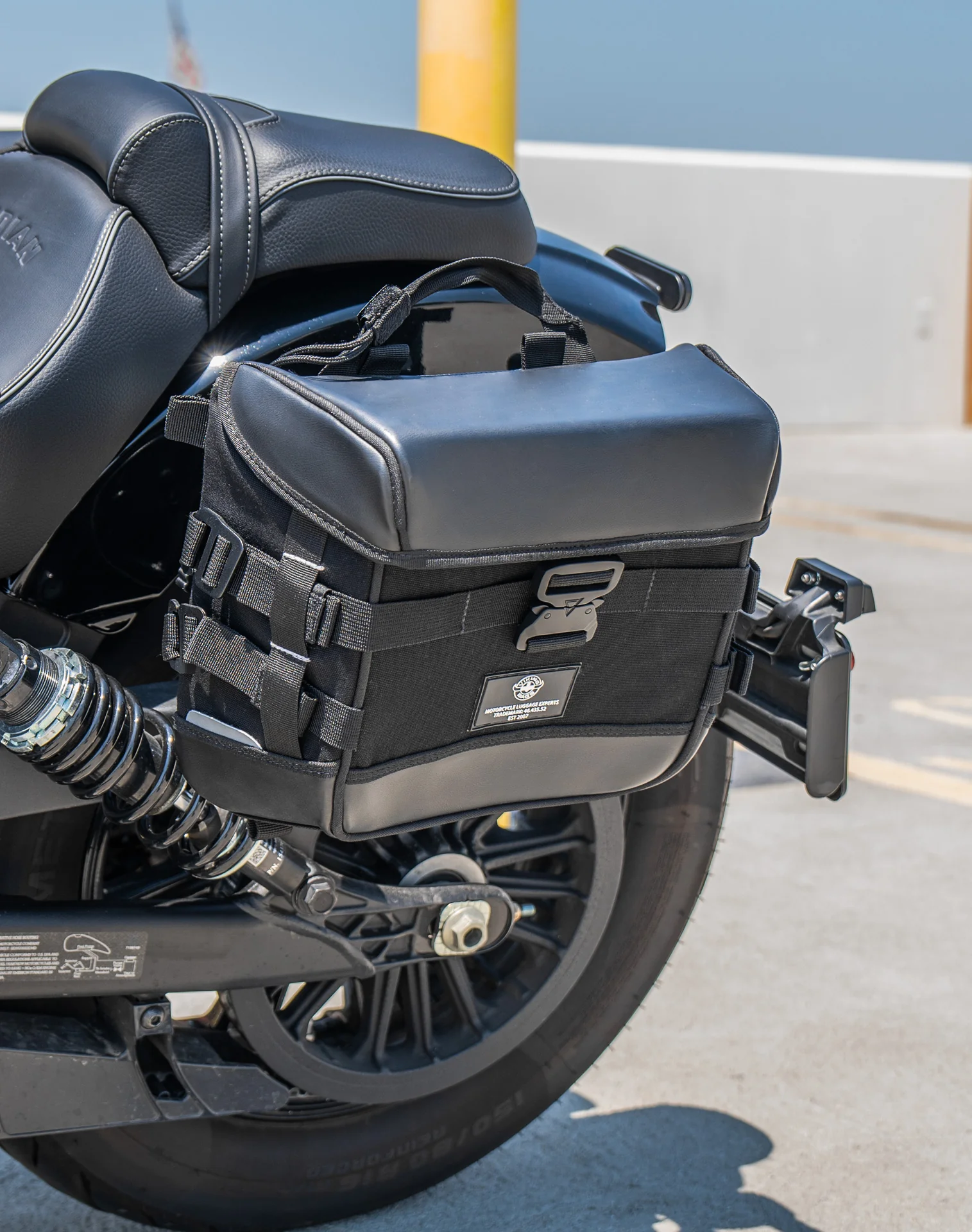 10L - Incognito Quick-Mount Small 2025+ Indian Scout Bobber Solo Saddlebag (Left Only) - Image 5