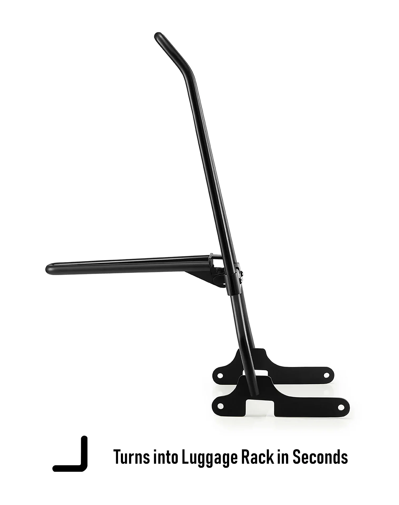 Iron Born Blade 25" Sissy Bar with Foldable Luggage Rack for Harley Sportster 883 Iron XL883N Matte Black - Image 5