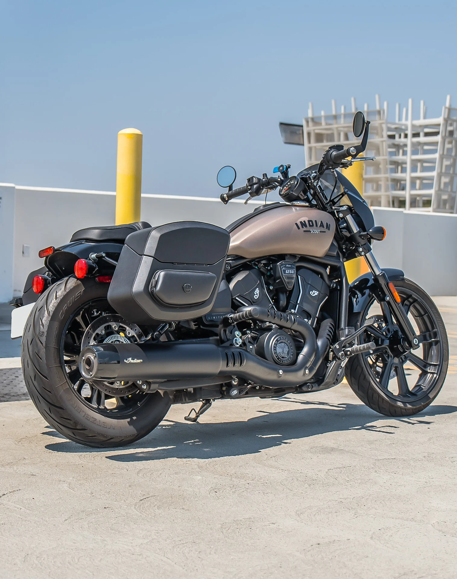 24L - Ironclad Quick-Mount Medium 2025+ Indian Scout Bobber Leather Wrapped Hard Saddlebags - Image 3