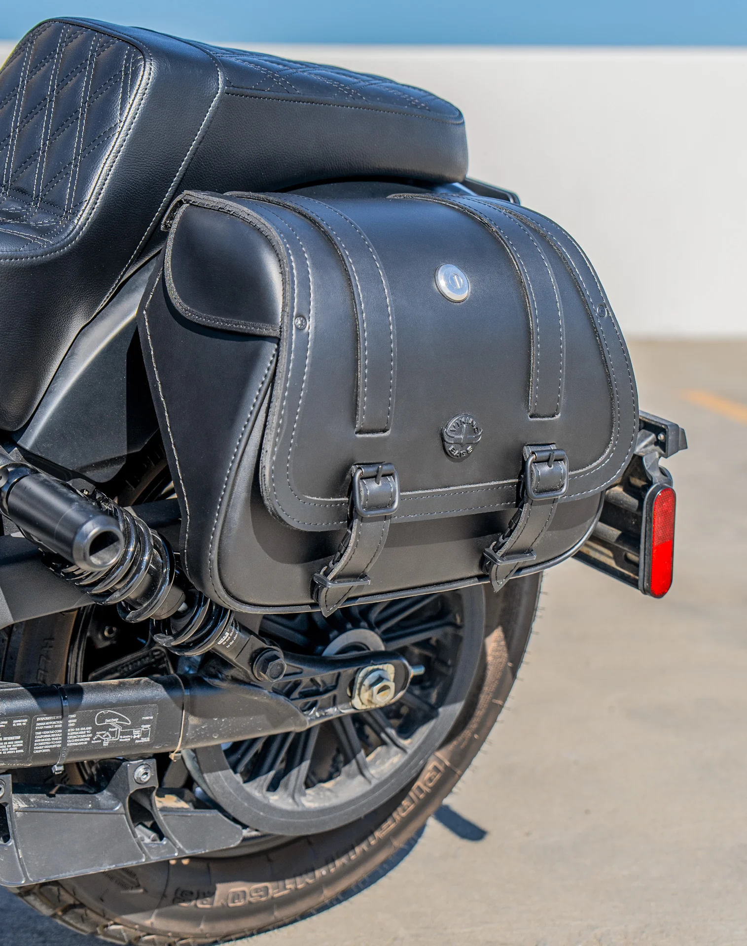 25L - SpiritBlade Large 2025+ Indian Scout 101 Leather Motorcycle Saddlebags - Image 5