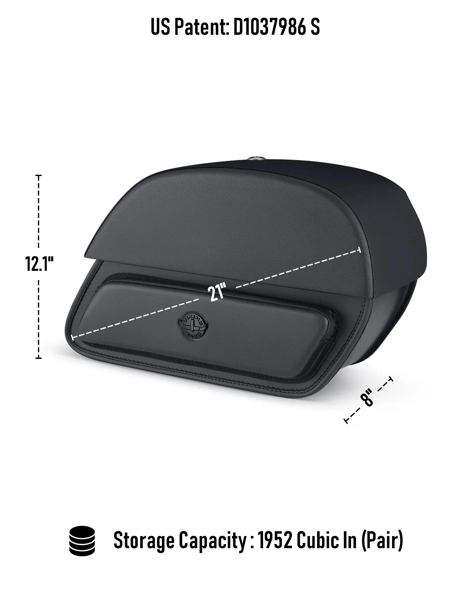 32L - Pantheon Large Hard Mount Shock Cutout Saddlebags for Harley Dyna Super Glide Custom FXDC/I - Image 7