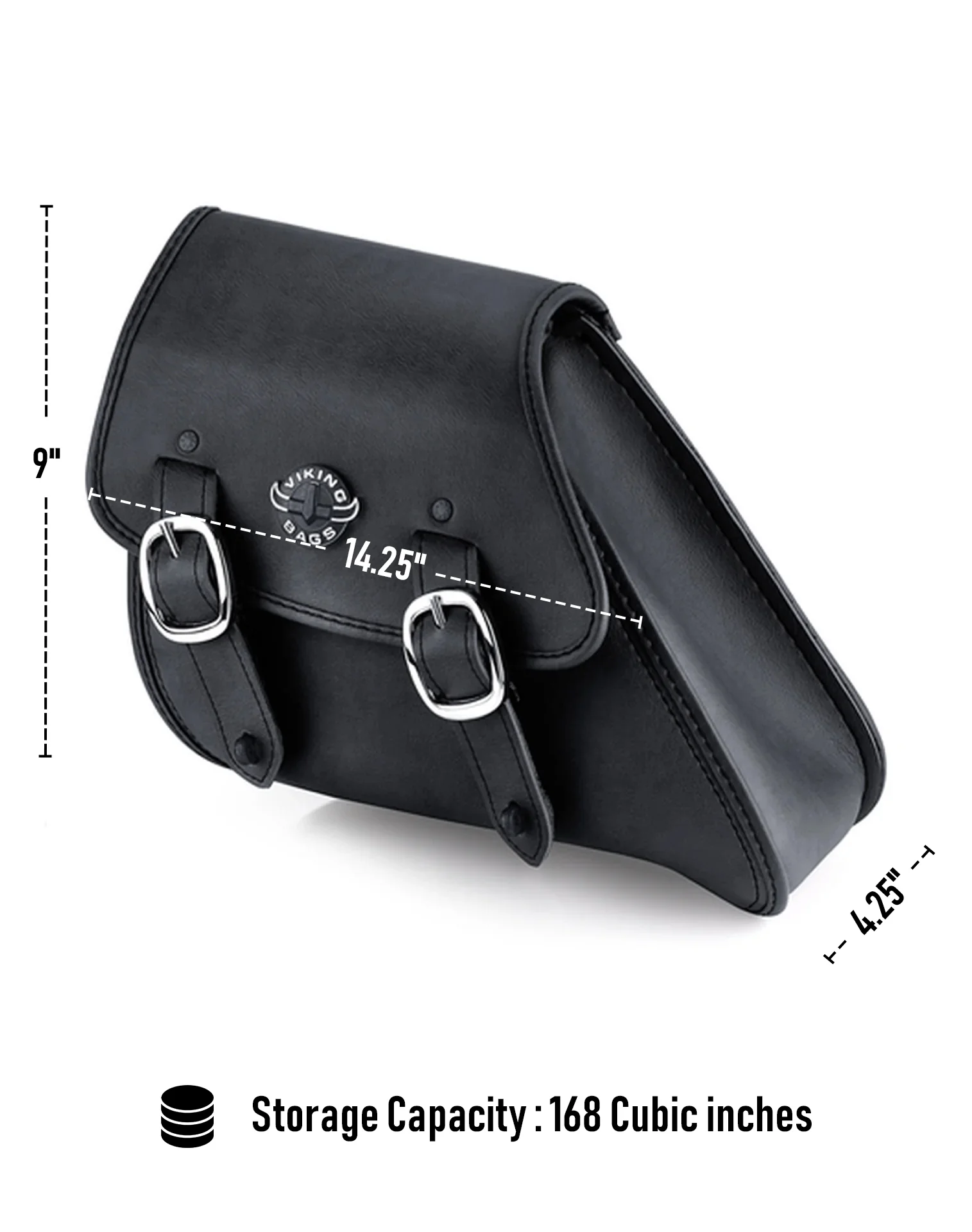 3L - Knapsack Harley Dyna Motorcycle Swing Arm Bag - Image 3