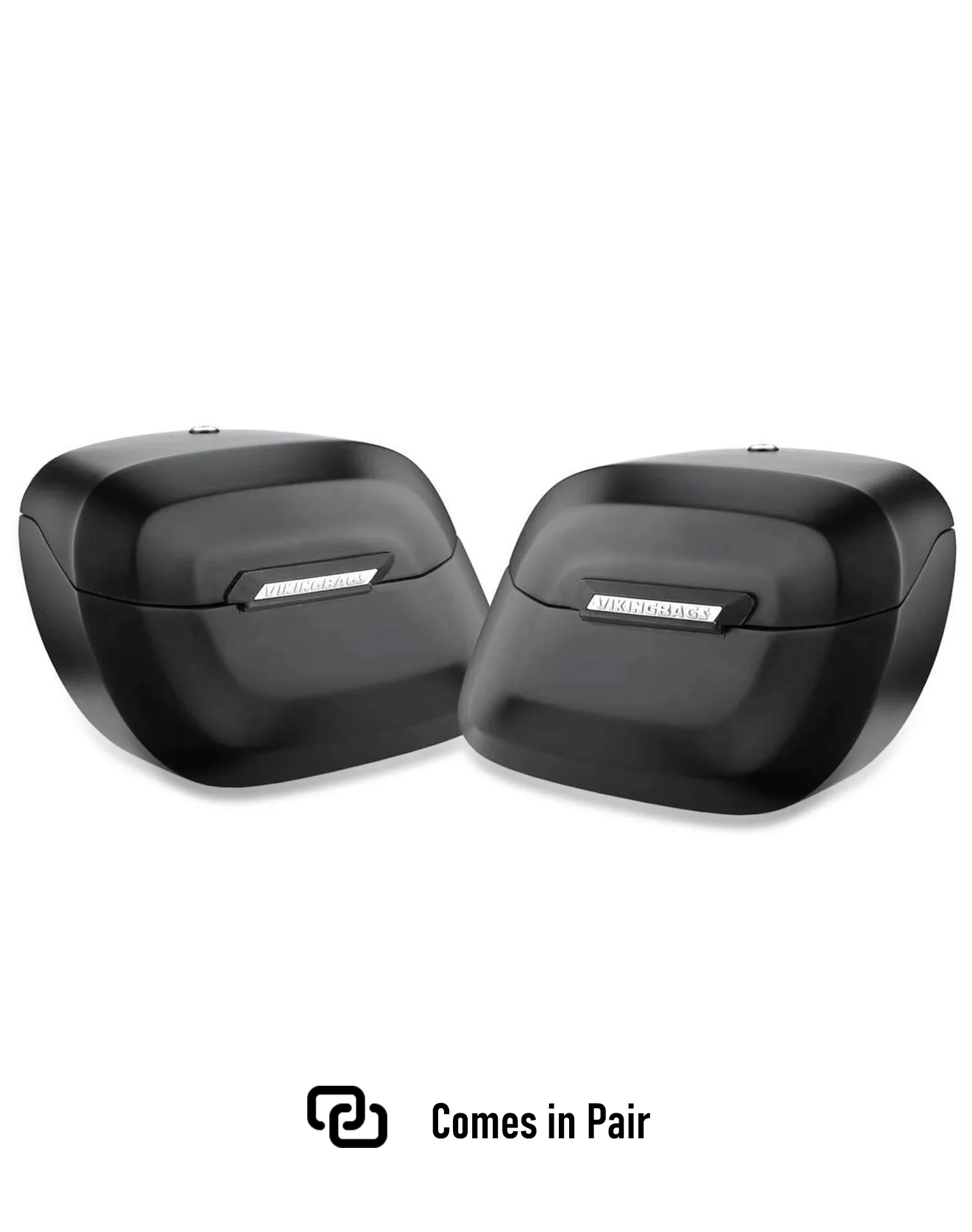 40L - Lamellar Raven Extra Large Matte Motorcycle Hard Saddlebags for Harley Softail Standard FXST/I - Image 5