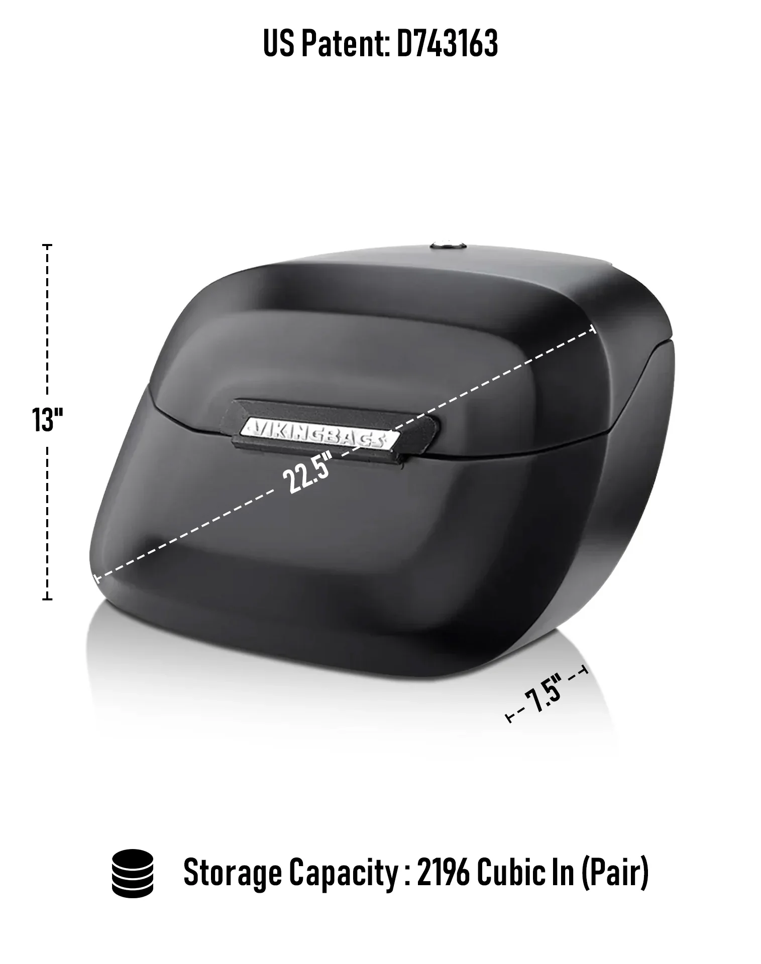 36L - Lamellar Raven Extra Large Shock Cutout Matte Motorcycle Hard Saddlebags for Harley Dyna Low Rider FXDL/I - Image 3