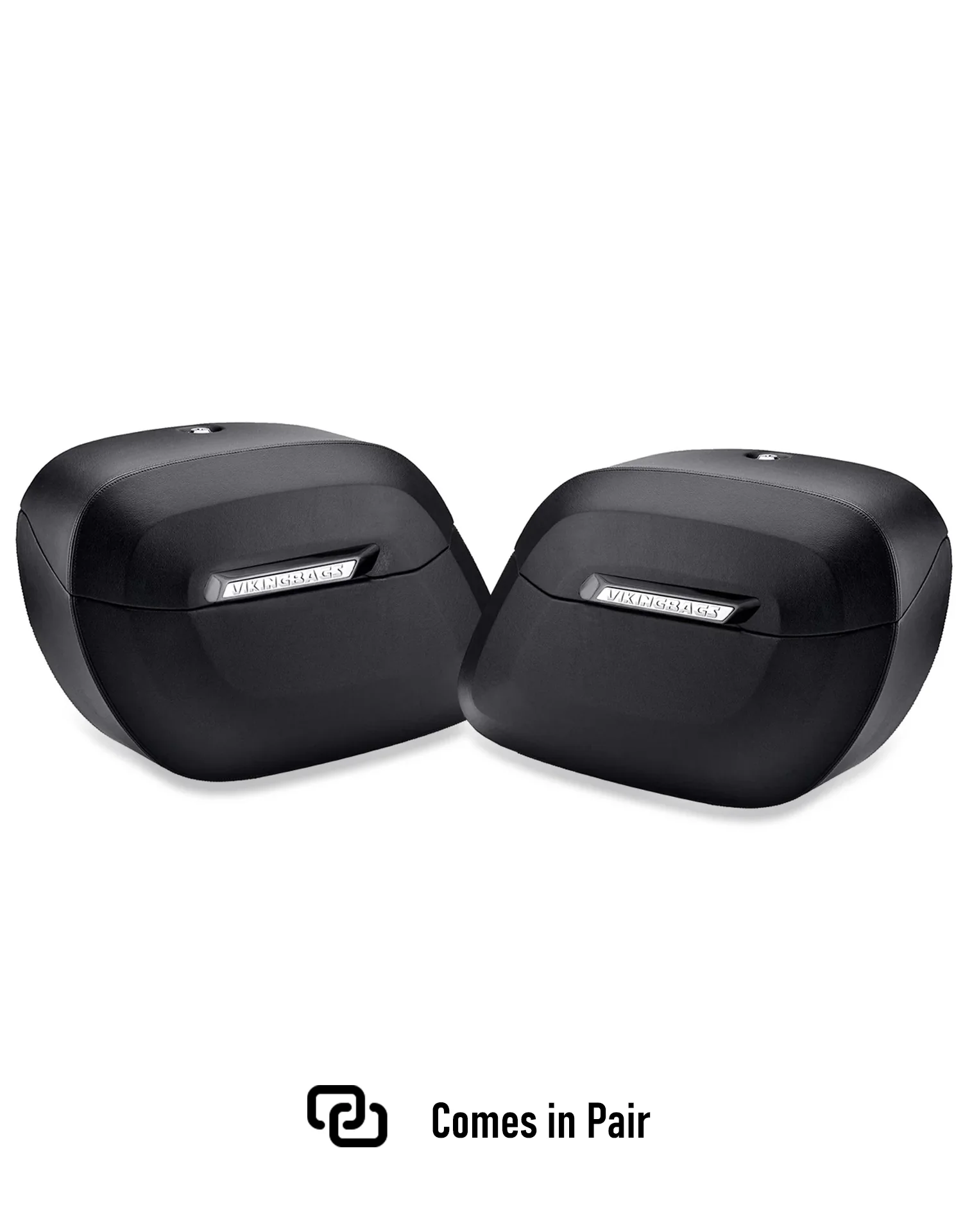 40L - Lamellar Raven Extra Large Suzuki Boulevard M109 VZR1800 Leather Covered Motorcycle Hard Saddlebags - Image 5