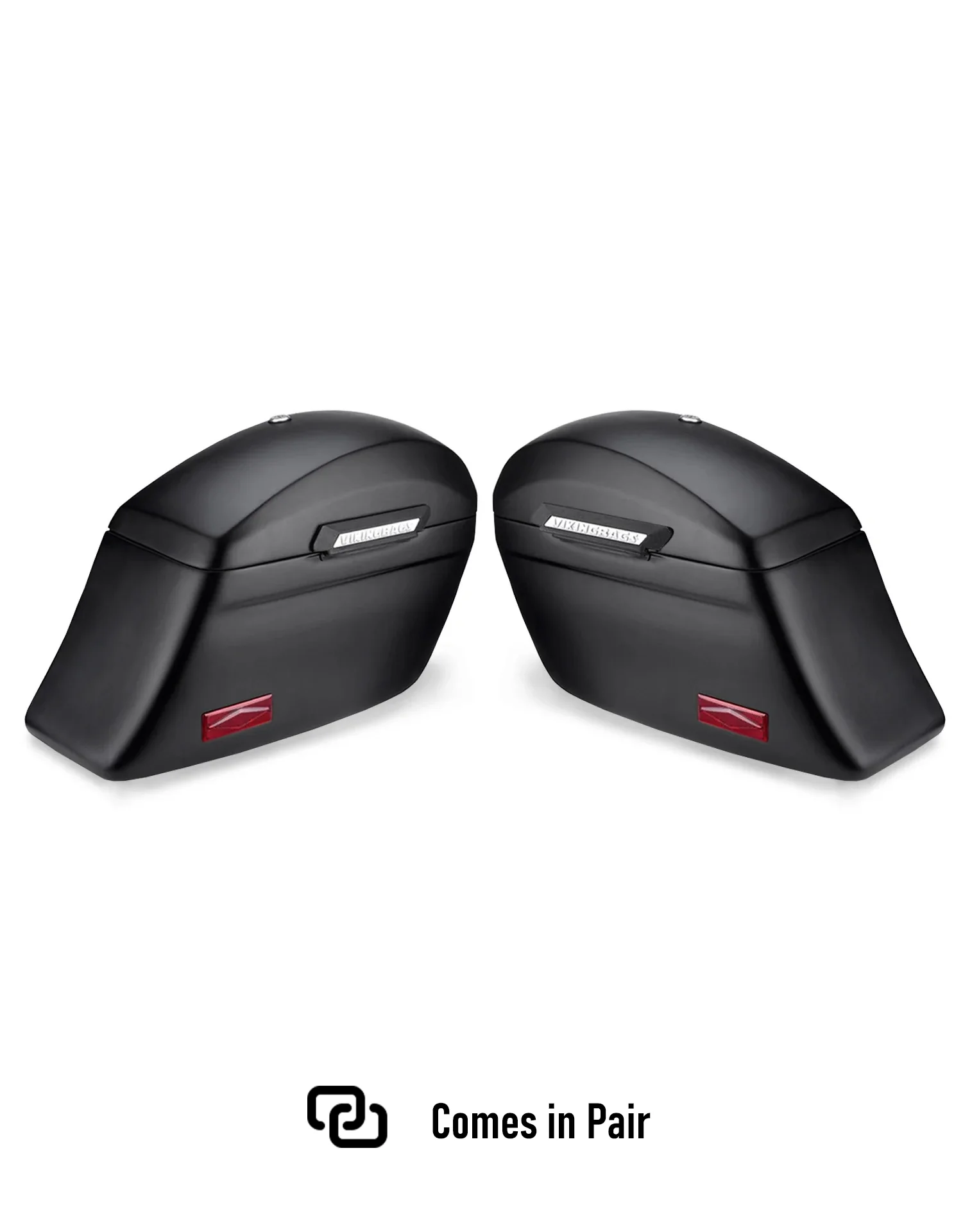 44L - Lamellar Stallion Extra Large Matte Motorcycle Hard Saddlebags for Harley Softail Standard FXST/I - Image 5