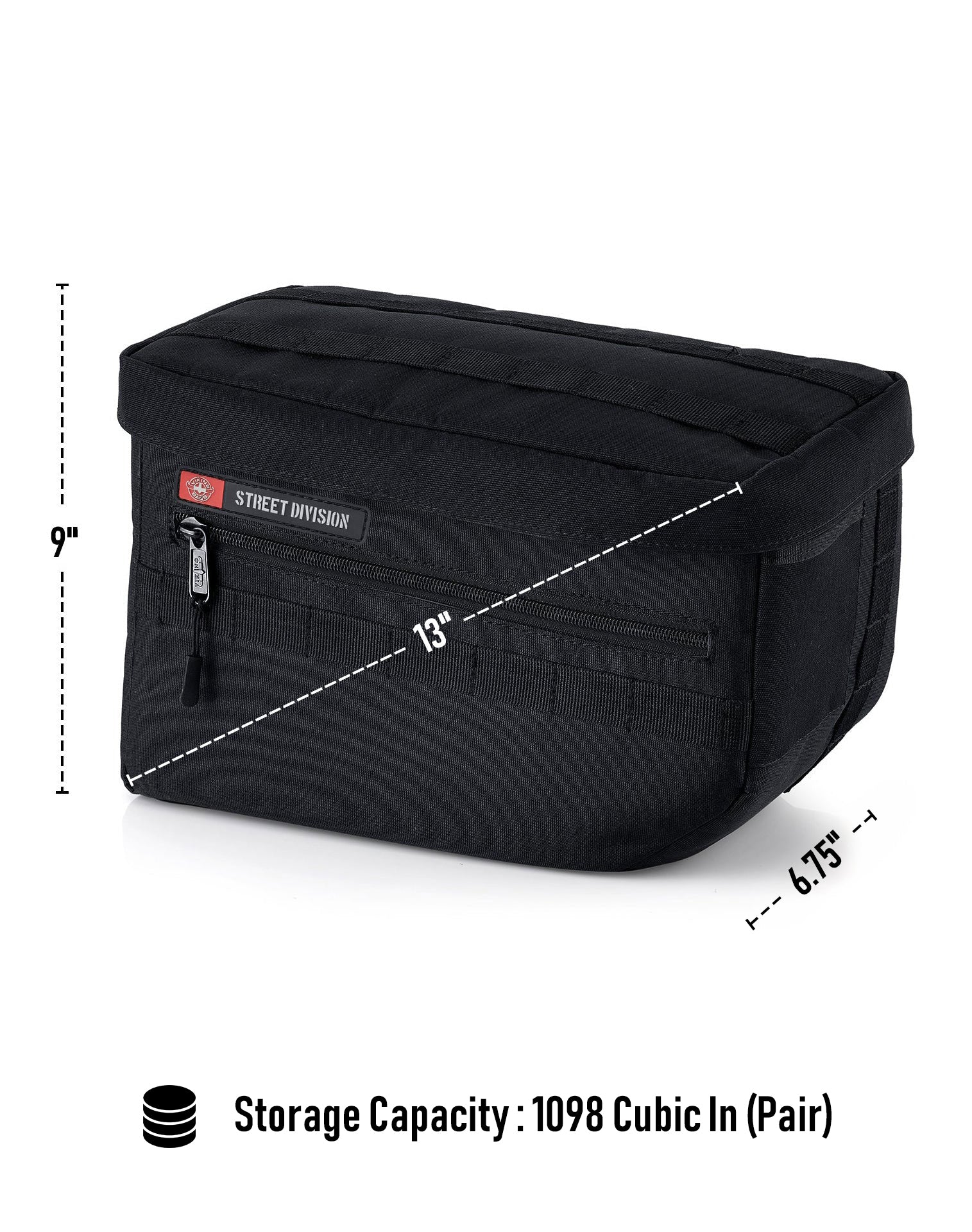 18L - Patriot Medium Motorcycle Throw Over Saddlebags for Harley Softail Low Rider S FXLRS - Image 7