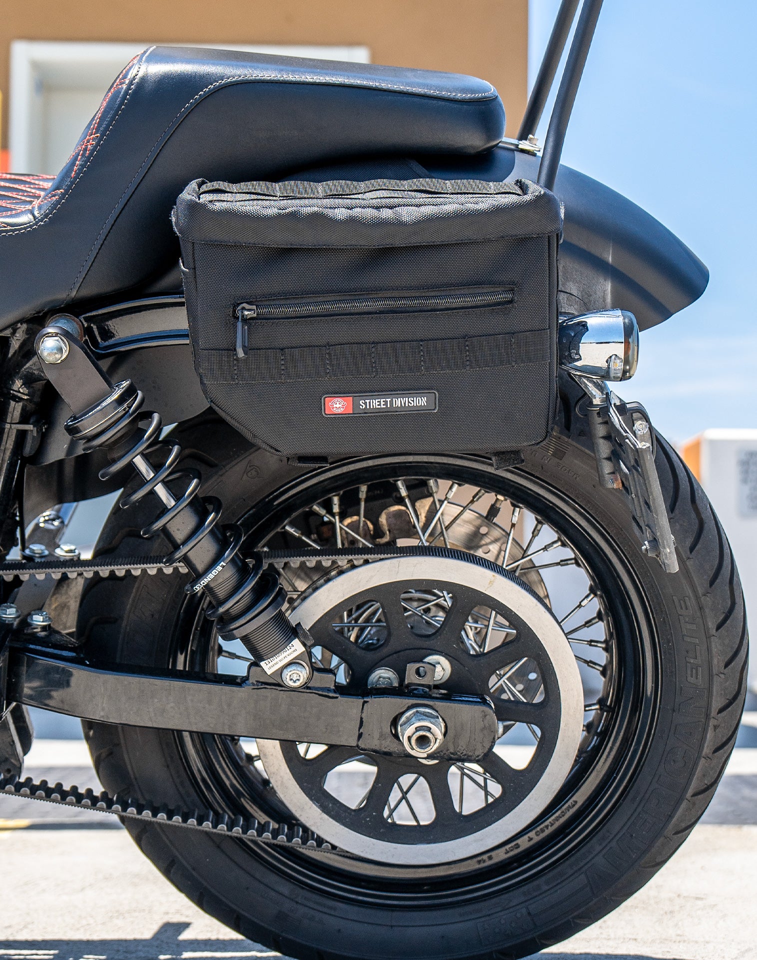 10L - Patriot Small Throw Over Saddlebags for Harley Dyna Street Bob FXDB - Image 4