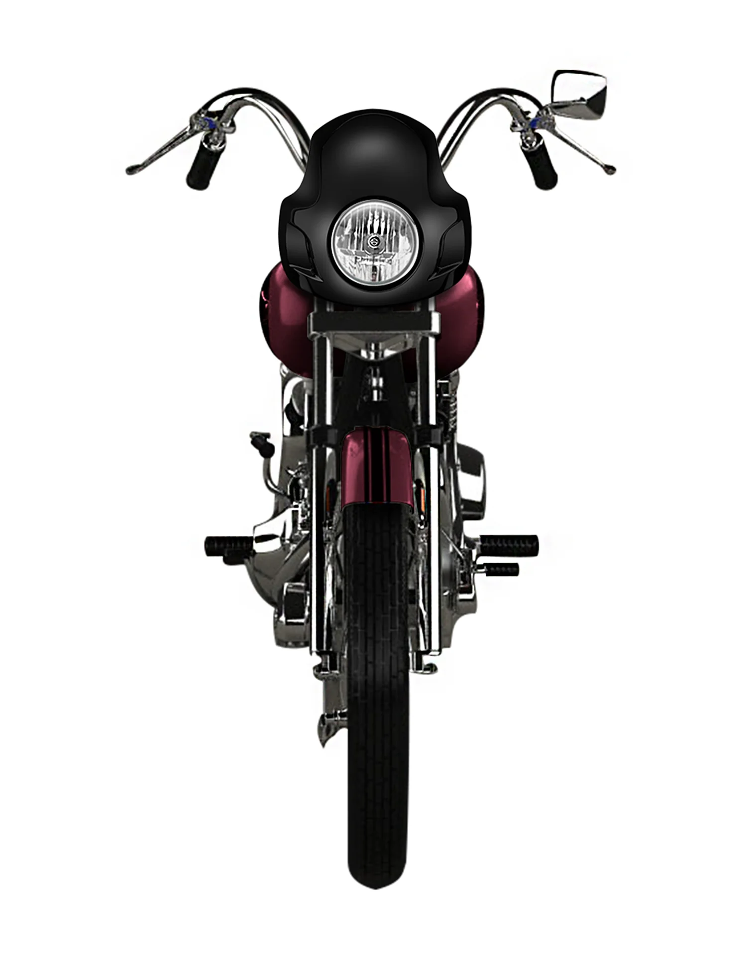 Viking Strider Sport Motorcycle Fairing For Harley Dyna Super Glide FXD Gloss Black - Image 3