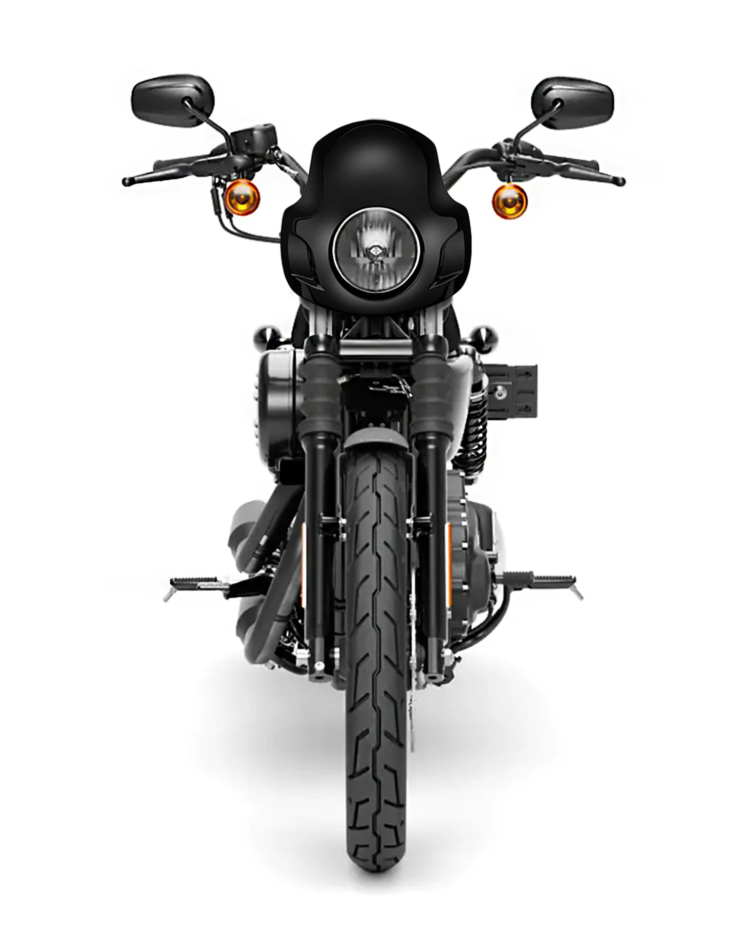 Viking Strider Sport Motorcycle Fairing For Harley Sportster 883 Iron XL883N Gloss Black - Image 3