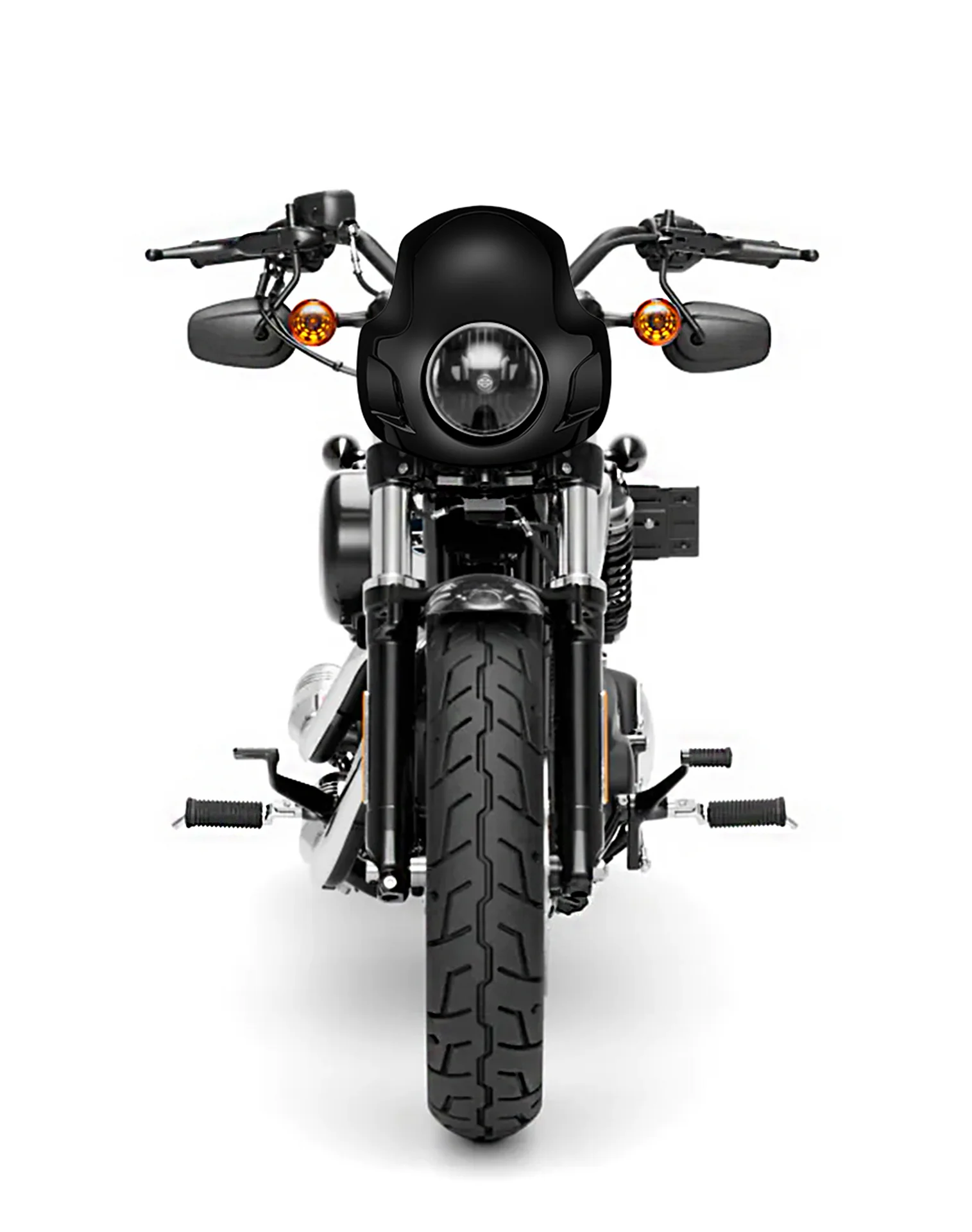 Viking Strider Sport Motorcycle Fairing For Harley Sportster Forty Eight Gloss Black - Image 3