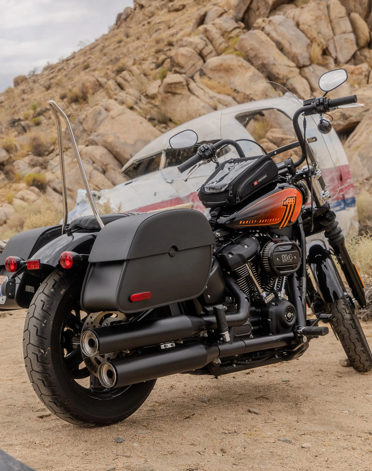 7L - Voyage Tank Bag for Harley Softail Fat Bob FXFB/S - Image 3