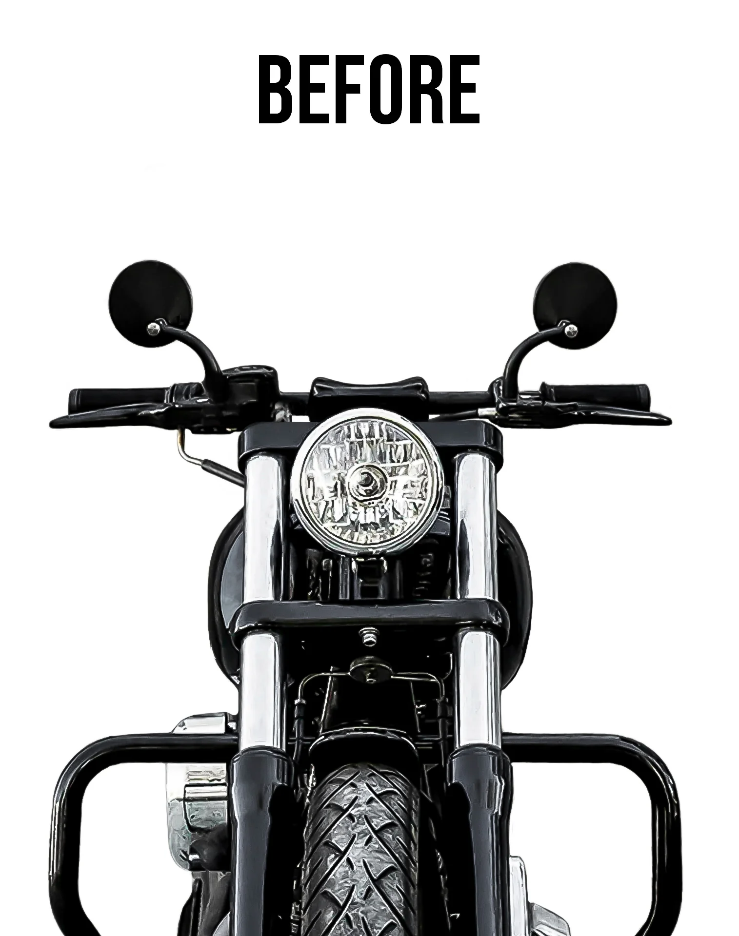 Viking Warlock 8" Pullback Handlebar Risers for Harley Dyna Super Glide Custom FXDC/I Gloss Black - Image 3